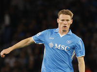 Scott McTominay of Napoli is seen in action during the Serie A soccer match between SSC Napoli and Monza at Stadio Maradona in Naples, Italy...