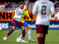 AFC Ajax Amsterdam defender Devyne Rensch and RKC player Dario van de Buijs during the match RKC - Ajax at the Mandemakers Stadium for the D...