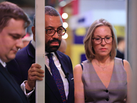 James Cleverly MP and his wife Susannah Cleverly talk to Animal Free Research UK at the Conservative Party Conference at the International C...