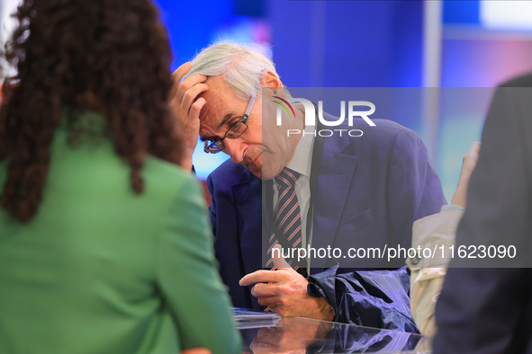 John Redwood at the Conservative Party Conference at the International Conference Centre in Birmingham, England, on September 30, 2024. 