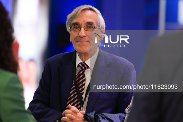 John Redwood at the Conservative Party Conference at the International Conference Centre in Birmingham, England, on September 30, 2024. 