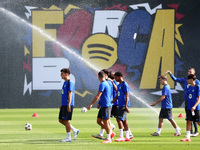 FC Barcelona trains at the Joan Gamper sports city, prior to the Champions League match against Young Boys, in Barcelona, Spain, on Septembe...