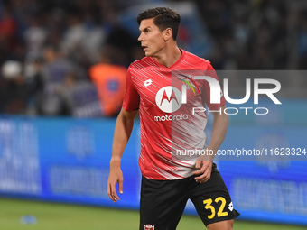 Matteo Pessina of AC Monza warms up before the Serie A match between SSC Napoli and AC Monza at Stadio Diego Armando Maradona Naples Italy o...