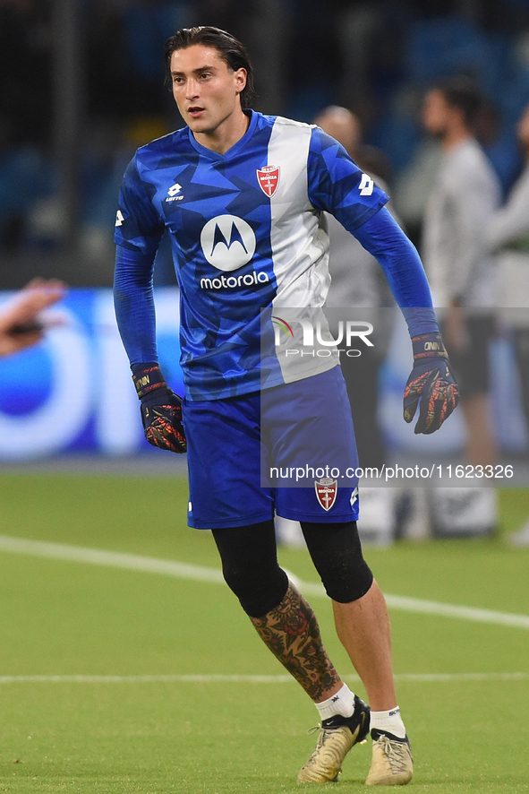 Stefano Turati of AC Monza warms up before the Serie A match between SSC Napoli and AC Monza at Stadio Diego Armando Maradona Naples Italy o...