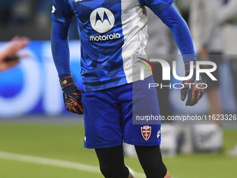 Stefano Turati of AC Monza warms up before the Serie A match between SSC Napoli and AC Monza at Stadio Diego Armando Maradona Naples Italy o...