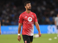 Pablo Mari of AC Monza warms up before the Serie A match between SSC Napoli and AC Monza at Stadio Diego Armando Maradona Naples Italy on 29...