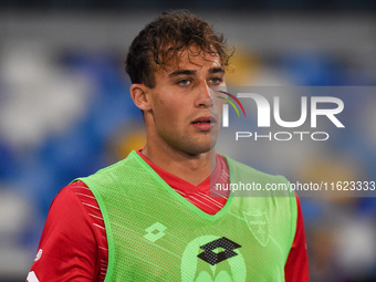 Andrea Mazza of AC Monza during the Serie A match between SSC Napoli and AC Monza at Stadio Diego Armando Maradona Naples Italy on 29 Septem...