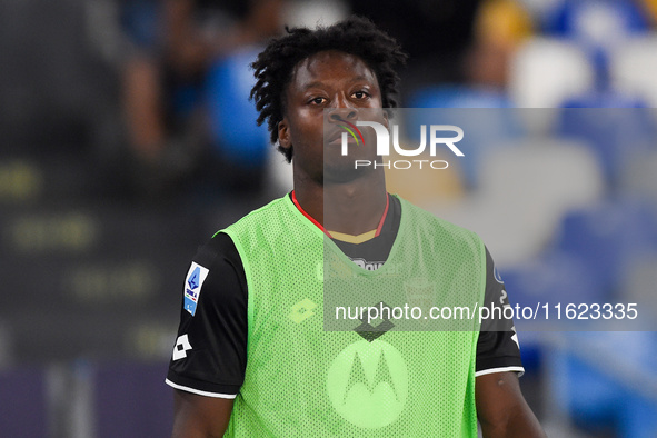 Kevin Martins of AC Monza during the Serie A match between SSC Napoli and AC Monza at Stadio Diego Armando Maradona Naples Italy on 29 Septe...