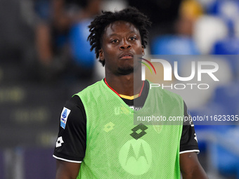 Kevin Martins of AC Monza during the Serie A match between SSC Napoli and AC Monza at Stadio Diego Armando Maradona Naples Italy on 29 Septe...