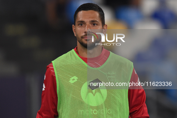 Gianluca Caprari of AC Monza during the Serie A match between SSC Napoli and AC Monza at Stadio Diego Armando Maradona Naples Italy on 29 Se...