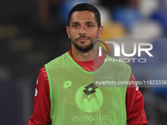 Gianluca Caprari of AC Monza during the Serie A match between SSC Napoli and AC Monza at Stadio Diego Armando Maradona Naples Italy on 29 Se...