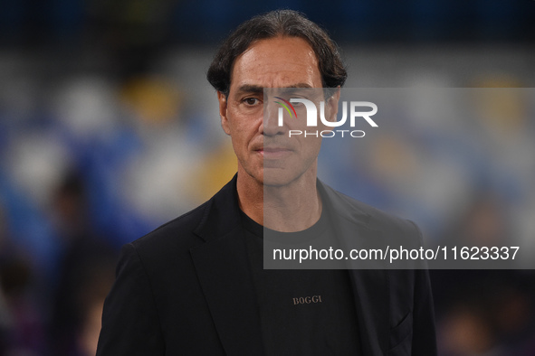 Alessandro Nesta Head Coach of AC Monza during the Serie A match between SSC Napoli and AC Monza at Stadio Diego Armando Maradona Naples Ita...