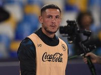 Pasquale Mazzocchi of SSC Napoli during the Serie A match between SSC Napoli and AC Monza at Stadio Diego Armando Maradona Naples Italy on 2...