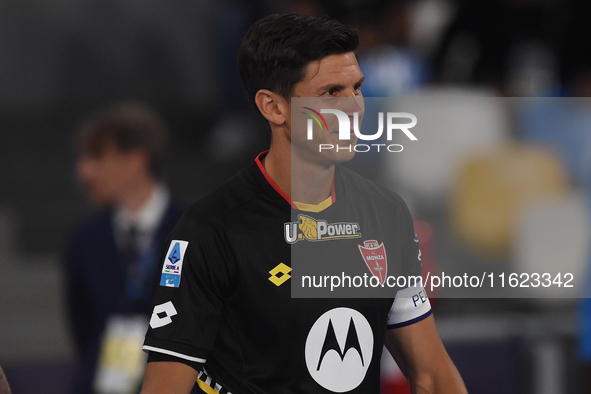 Matteo Pessina of AC Monza during the Serie A match between SSC Napoli and AC Monza at Stadio Diego Armando Maradona Naples Italy on 29 Sept...