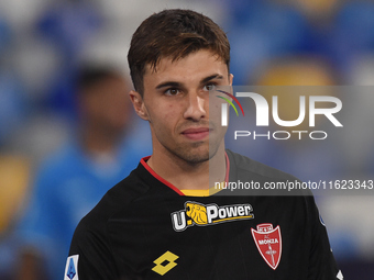 Alessandro Bianco of AC Monza during the Serie A match between SSC Napoli and AC Monza at Stadio Diego Armando Maradona Naples Italy on 29 S...