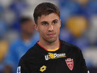 Alessandro Bianco of AC Monza during the Serie A match between SSC Napoli and AC Monza at Stadio Diego Armando Maradona Naples Italy on 29 S...