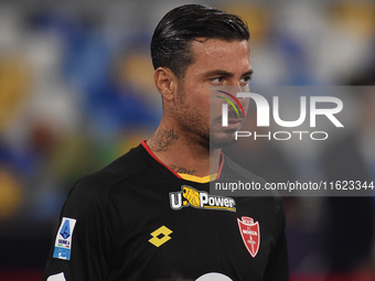 Armando Izzo of AC Monza during the Serie A match between SSC Napoli and AC Monza at Stadio Diego Armando Maradona Naples Italy on 29 Septem...