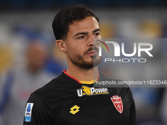 Andrea Carboni of AC Monza during the Serie A match between SSC Napoli and AC Monza at Stadio Diego Armando Maradona Naples Italy on 29 Sept...