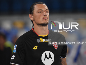 Milan Djuric of AC Monza during the Serie A match between SSC Napoli and AC Monza at Stadio Diego Armando Maradona Naples Italy on 29 Septem...