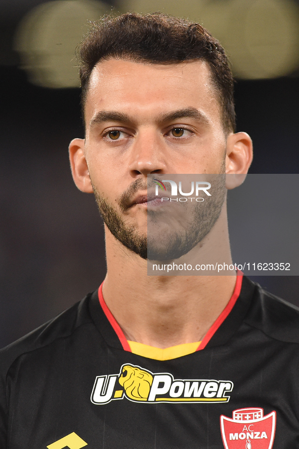 Pedro Pereira of AC Monza during the Serie A match between SSC Napoli and AC Monza at Stadio Diego Armando Maradona Naples Italy on 29 Septe...