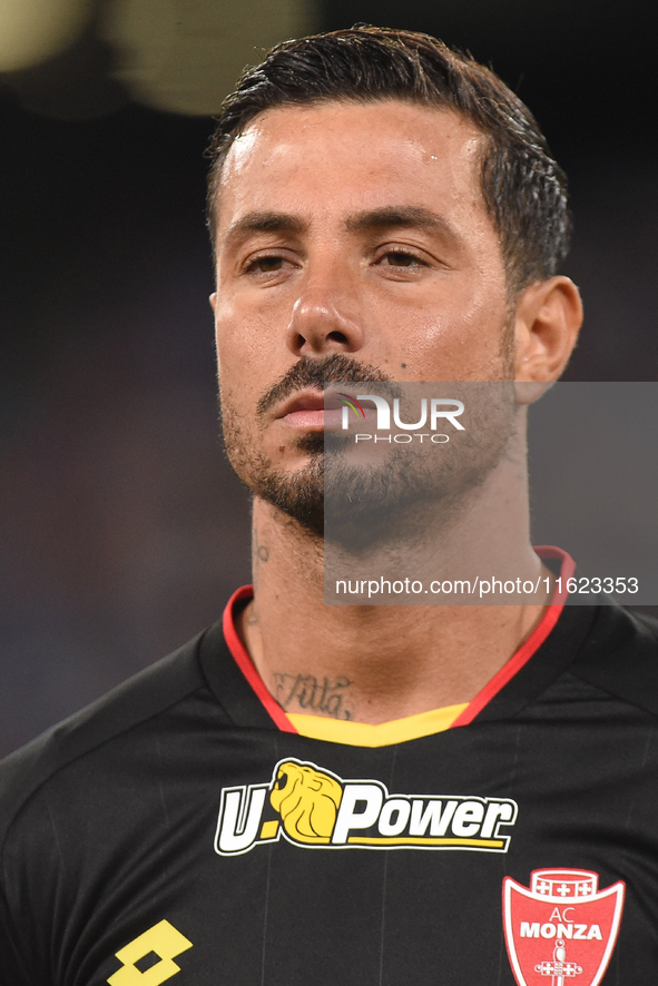 Armando Izzo of AC Monza during the Serie A match between SSC Napoli and AC Monza at Stadio Diego Armando Maradona Naples Italy on 29 Septem...