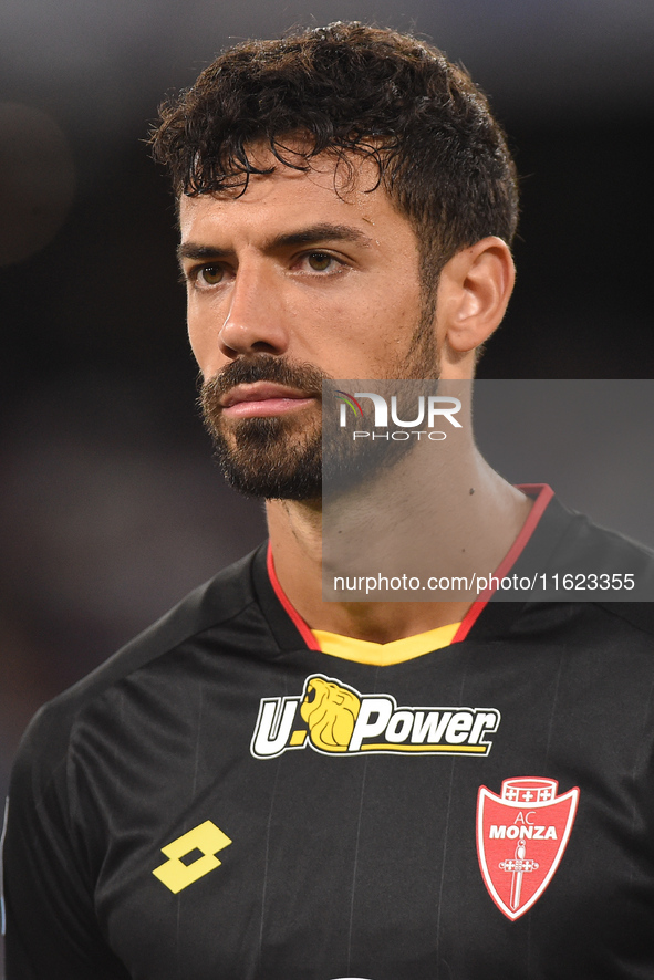 Pablo Mari of AC Monza during the Serie A match between SSC Napoli and AC Monza at Stadio Diego Armando Maradona Naples Italy on 29 Septembe...