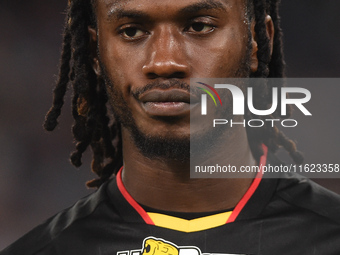 Warren Bondo of AC Monza during the Serie A match between SSC Napoli and AC Monza at Stadio Diego Armando Maradona Naples Italy on 29 Septem...