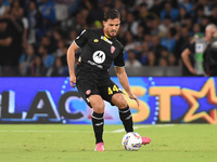 Andrea Carboni of AC Monza during the Serie A match between SSC Napoli and AC Monza at Stadio Diego Armando Maradona Naples Italy on 29 Sept...