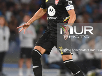 Matteo Pessina of AC Monza during the Serie A match between SSC Napoli and AC Monza at Stadio Diego Armando Maradona Naples Italy on 29 Sept...