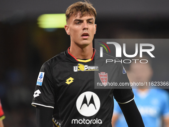 Daniel Maldini of AC Monza during the Serie A match between SSC Napoli and AC Monza at Stadio Diego Armando Maradona Naples Italy on 29 Sept...