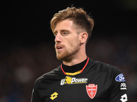 Georgios Kyriakopoulos of AC Monza during the Serie A match between SSC Napoli and AC Monza at Stadio Diego Armando Maradona Naples Italy on...