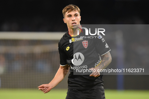 Alessandro Bianco of AC Monza during the Serie A match between SSC Napoli and AC Monza at Stadio Diego Armando Maradona Naples Italy on 29 S...