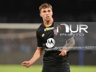 Alessandro Bianco of AC Monza during the Serie A match between SSC Napoli and AC Monza at Stadio Diego Armando Maradona Naples Italy on 29 S...