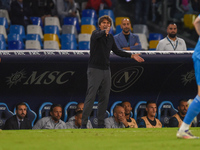 Antonio Conte Head Coach of SSC Napoli during the Serie A match between SSC Napoli and AC Monza at Stadio Diego Armando Maradona Naples Ital...