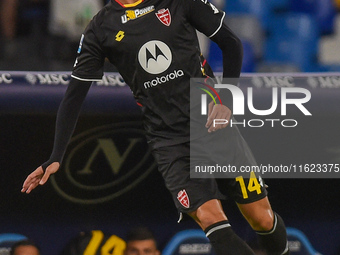 Daniel Maldini of AC Monza during the Serie A match between SSC Napoli and AC Monza at Stadio Diego Armando Maradona Naples Italy on 29 Sept...