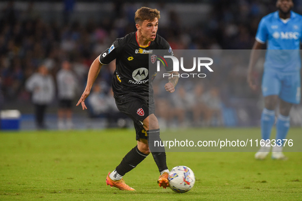 Alessandro Bianco of AC Monza during the Serie A match between SSC Napoli and AC Monza at Stadio Diego Armando Maradona Naples Italy on 29 S...