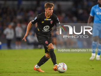 Alessandro Bianco of AC Monza during the Serie A match between SSC Napoli and AC Monza at Stadio Diego Armando Maradona Naples Italy on 29 S...