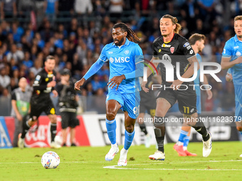 Andre-Frank Zambo Anguissa of SSC Napoli during the Serie A match between SSC Napoli and AC Monza at Stadio Diego Armando Maradona Naples It...