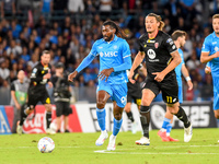 Andre-Frank Zambo Anguissa of SSC Napoli during the Serie A match between SSC Napoli and AC Monza at Stadio Diego Armando Maradona Naples It...