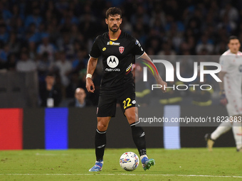 Pablo Mari of AC Monza during the Serie A match between SSC Napoli and AC Monza at Stadio Diego Armando Maradona Naples Italy on 29 Septembe...