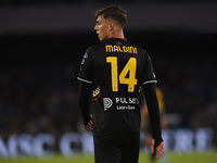 Daniel Maldini of AC Monza during the Serie A match between SSC Napoli and AC Monza at Stadio Diego Armando Maradona Naples Italy on 29 Sept...