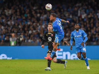 Matteo Politano of SSC Napoli during the Serie A match between SSC Napoli and AC Monza at Stadio Diego Armando Maradona Naples Italy on 29 S...