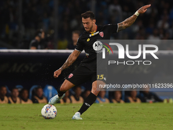 Pedro Pereira of AC Monza during the Serie A match between SSC Napoli and AC Monza at Stadio Diego Armando Maradona Naples Italy on 29 Septe...