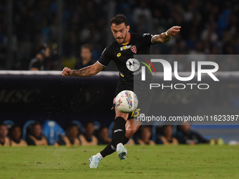 Pedro Pereira of AC Monza during the Serie A match between SSC Napoli and AC Monza at Stadio Diego Armando Maradona Naples Italy on 29 Septe...