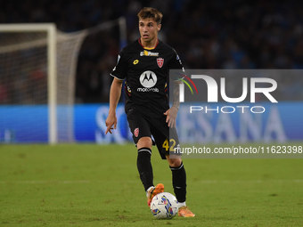 Alessandro Bianco of AC Monza during the Serie A match between SSC Napoli and AC Monza at Stadio Diego Armando Maradona Naples Italy on 29 S...