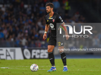 Pablo Mari of AC Monza during the Serie A match between SSC Napoli and AC Monza at Stadio Diego Armando Maradona Naples Italy on 29 Septembe...