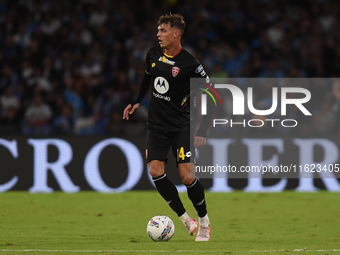 Daniel Maldini of AC Monza during the Serie A match between SSC Napoli and AC Monza at Stadio Diego Armando Maradona Naples Italy on 29 Sept...