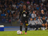 Warren Bondo of AC Monza during the Serie A match between SSC Napoli and AC Monza at Stadio Diego Armando Maradona Naples Italy on 29 Septem...