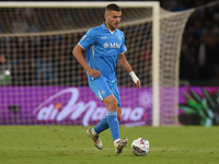 Alessandro Buongiorno of SSC Napoli during the Serie A match between SSC Napoli and AC Monza at Stadio Diego Armando Maradona Naples Italy o...