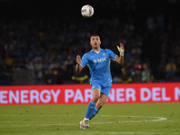 Alessandro Buongiorno of SSC Napoli during the Serie A match between SSC Napoli and AC Monza at Stadio Diego Armando Maradona Naples Italy o...